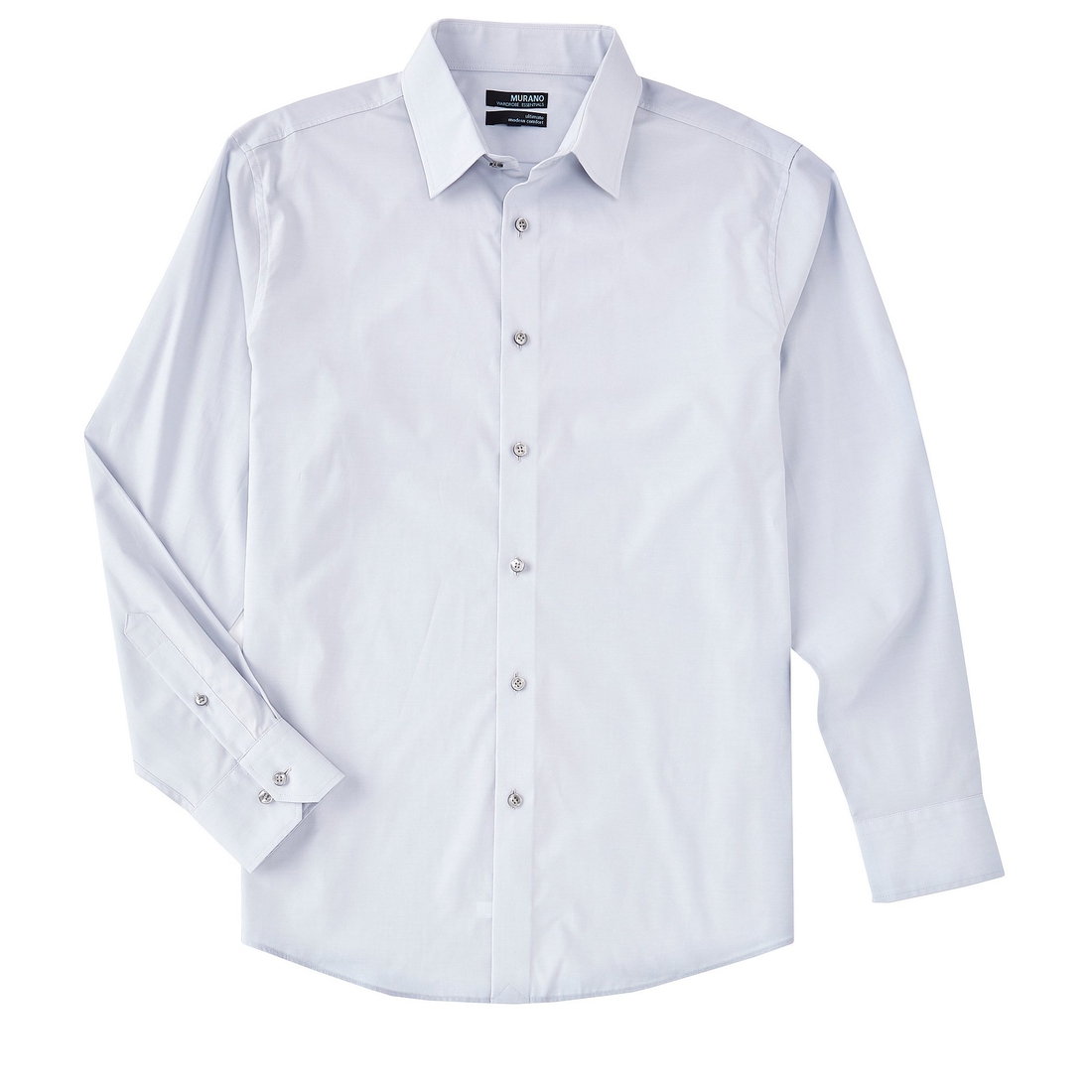 Murano Big Tall Wardrobe Essentials Solid Long-Sleeve Woven Shirt