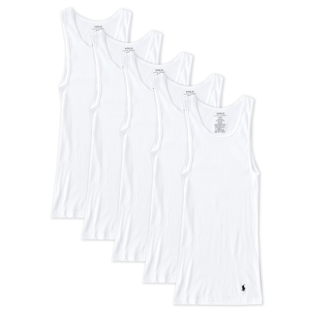 Polo Ralph Lauren Classic Cotton Solid Undershirt 5-Pack