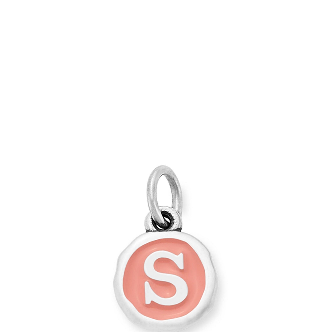 James Avery Pink Enamel Initials Charm