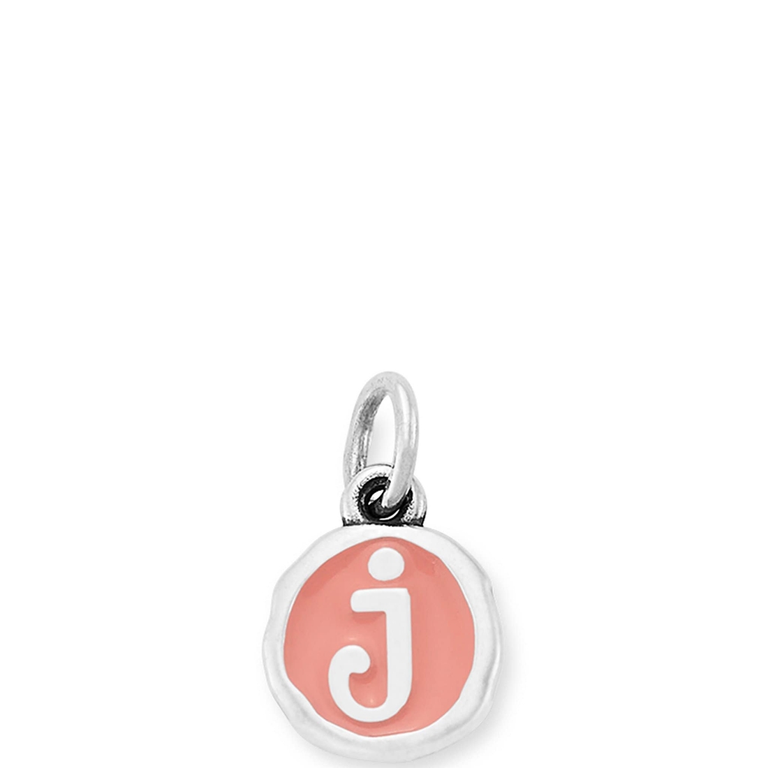 James Avery Pink Enamel Initials Charm