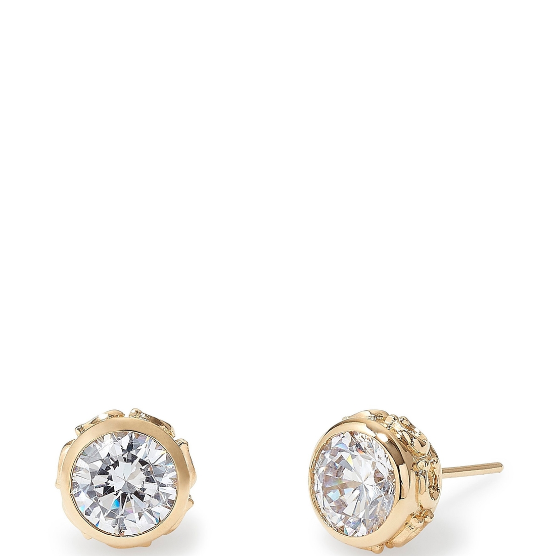 Coach Stone C Crystal Stud Earrings