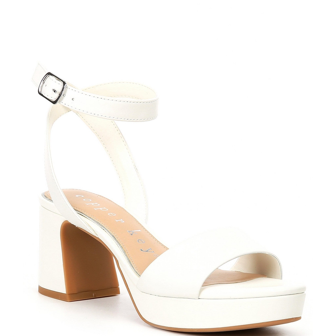 Copper Key Adore Leather Platform Sandals