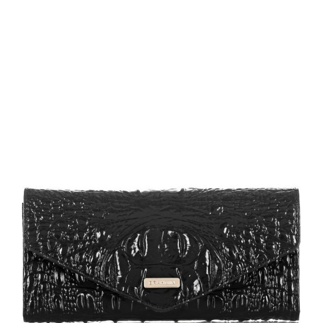 Brahmin Melbourne Collection Crocodile-Embossed Veronica Envelope Wallet