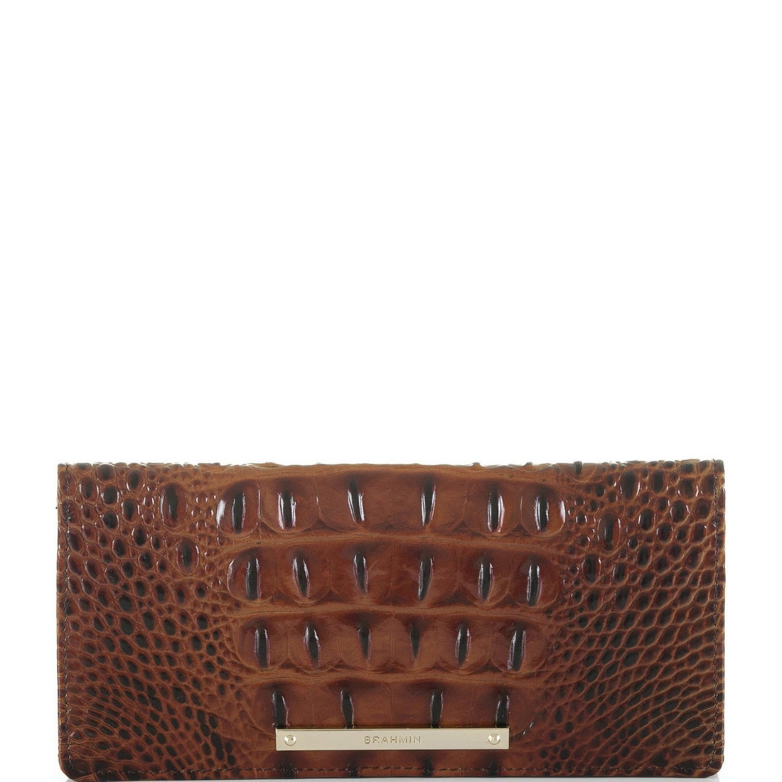 Brahmin Melbourne Collection Ady Crocodile-Embossed Wallet