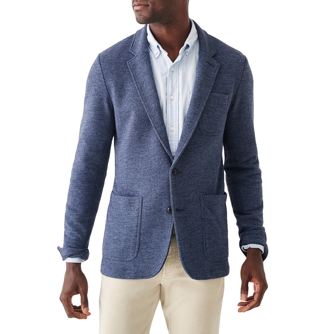 Faherty Slim Fit Unstructured Inlet Knit Stretch Blazer