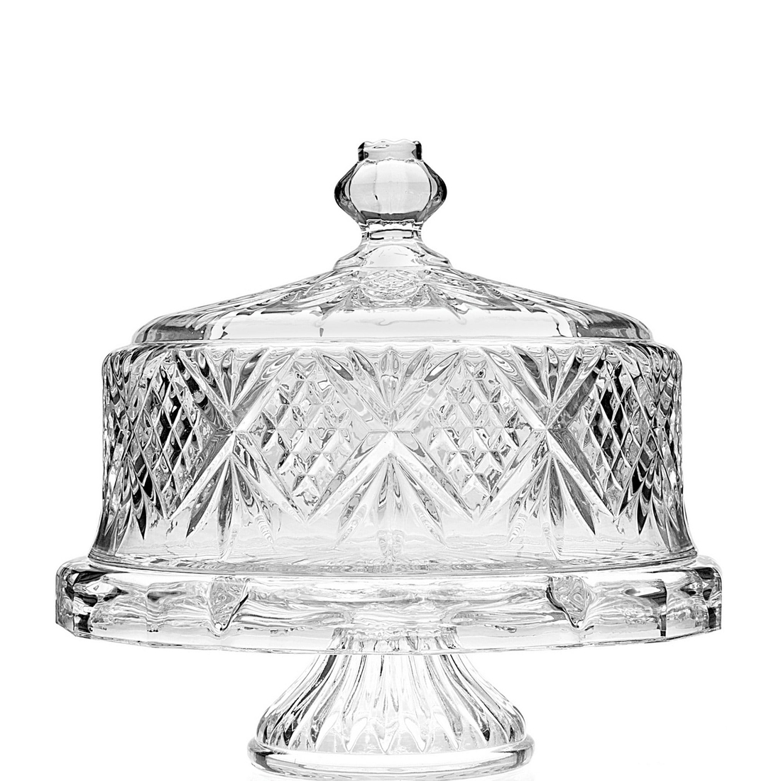 Godinger Dublin Crystal Footed Cake Dome