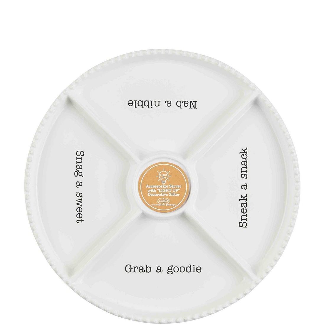 Mud Pie Circa Snack Divided Tray