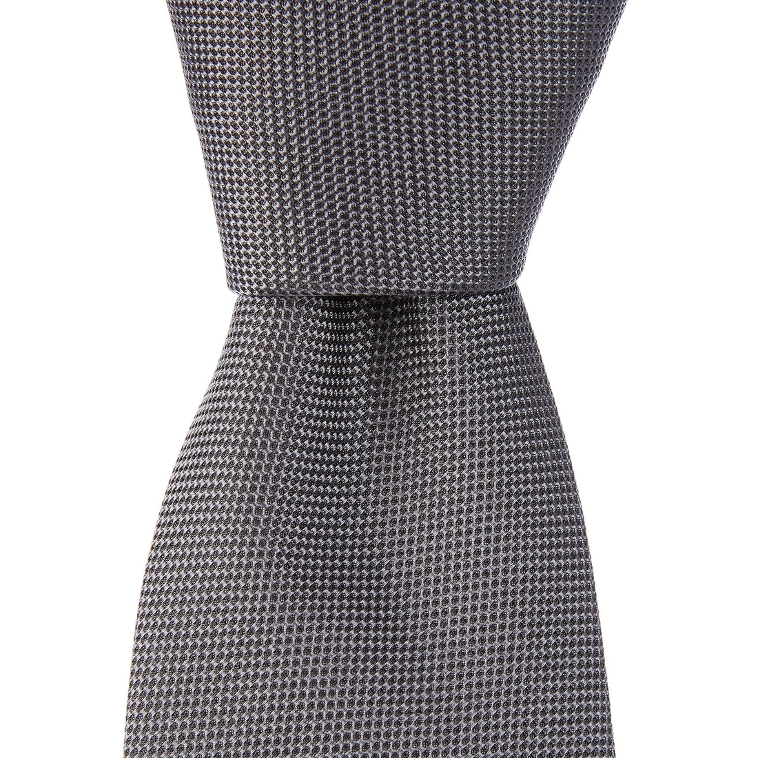 Hugo Boss Solid Textured Narrow Silk Tie