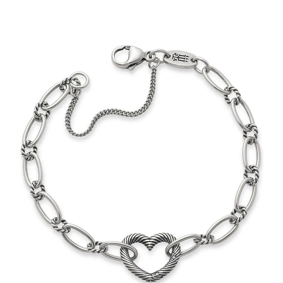 James Avery Changeable Heart Charm Bracelet