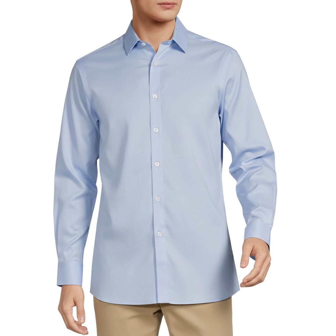 Hart Schaffner Marx State Street Essentials Solid Spread Collar Sportshirt