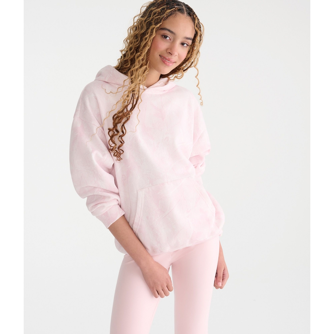 Aeropostale Cloud Soft Forest Camo Oversized Pullover Hoodie