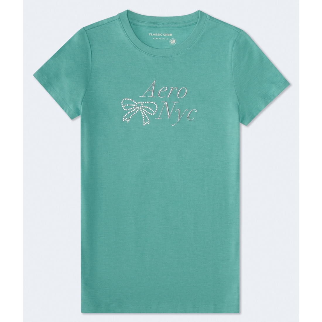 Aeropostale Rhinestone Bow Graphic Tee