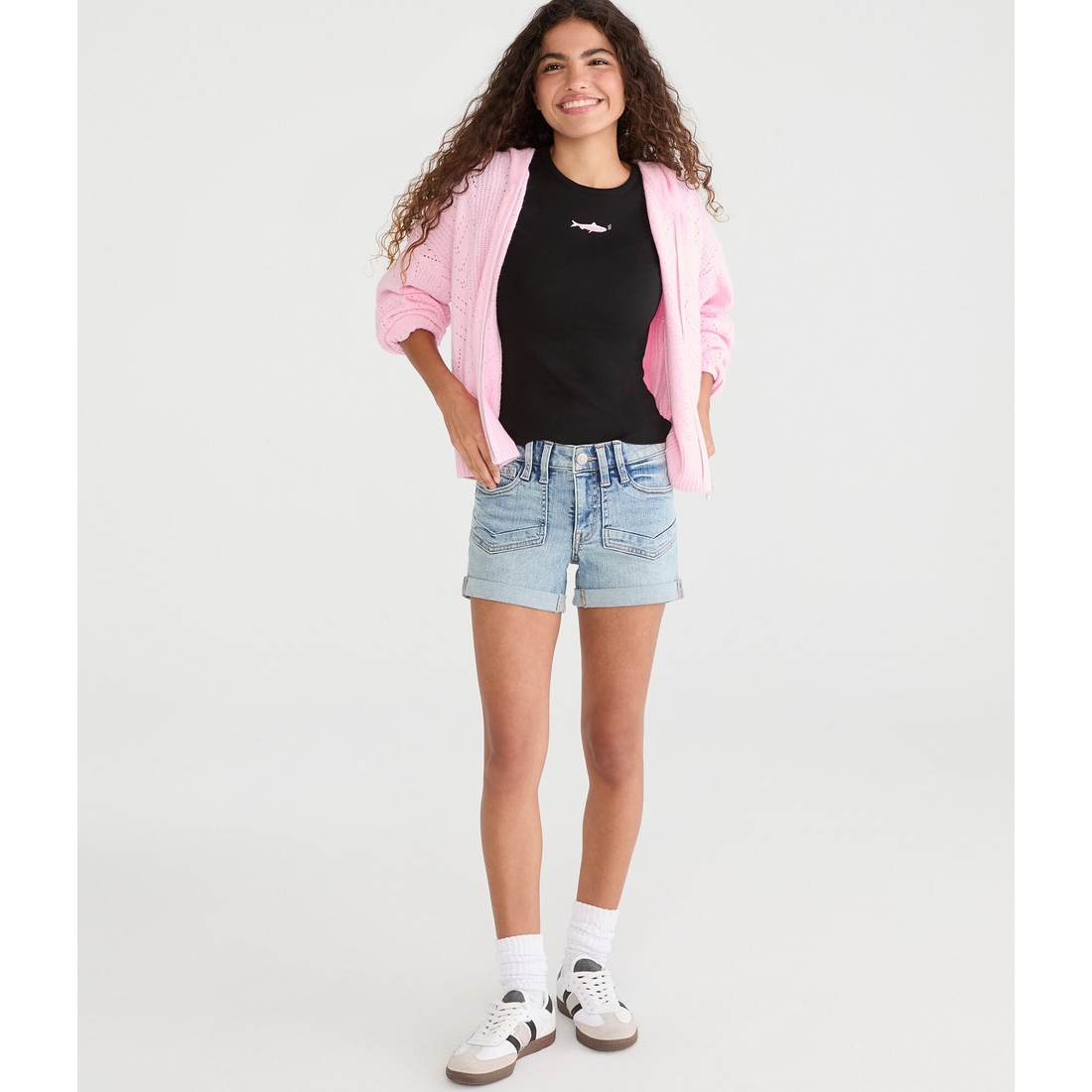 Aeropostale Seriously Soft Tropical Fish Graphic Baby Tee