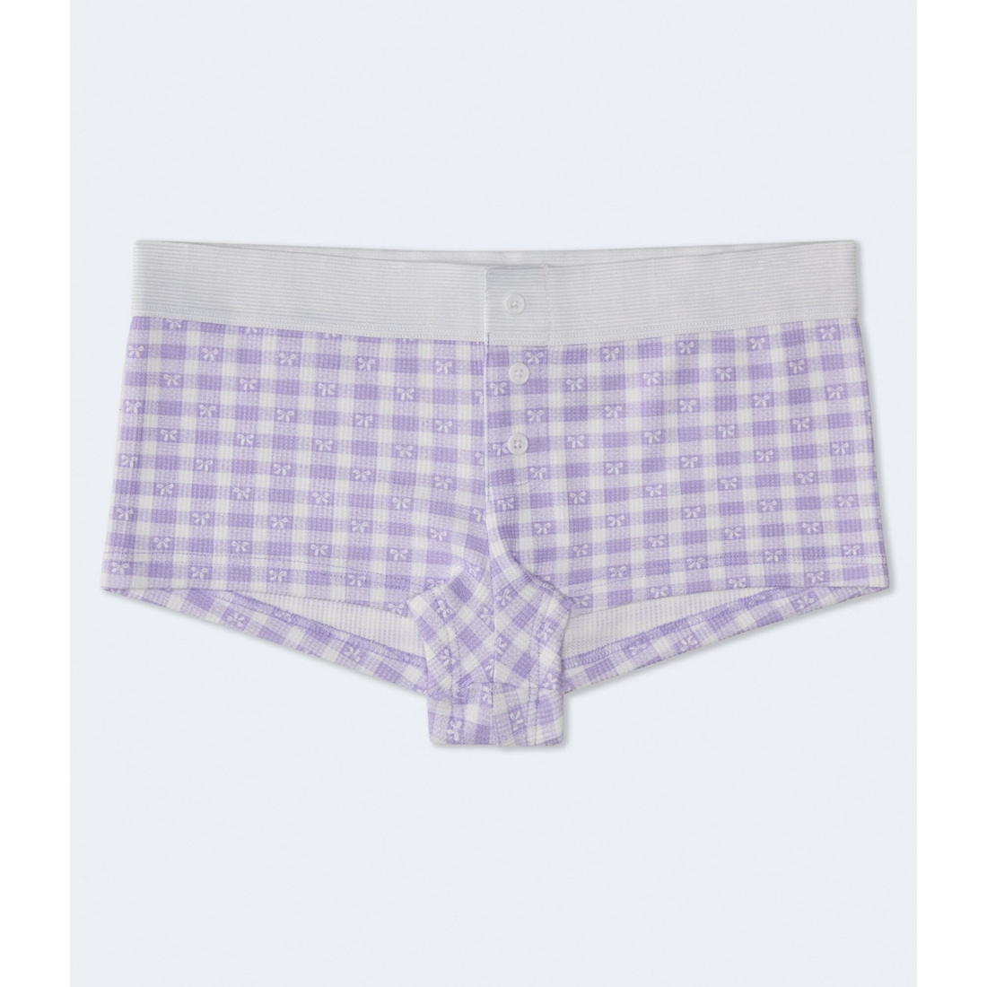 Aeropostale Waffle Gingham Bows Mini Boxer