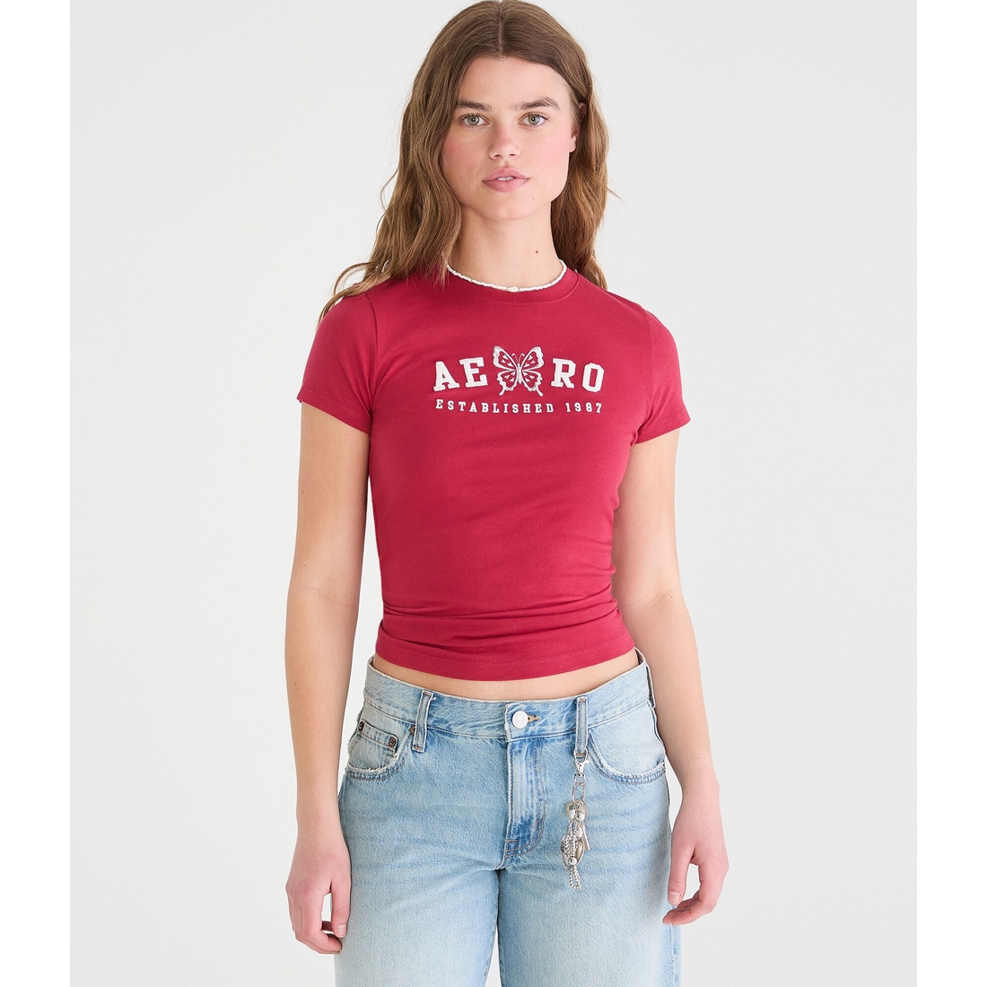 Aeropostale Butterfly Graphic Tee
