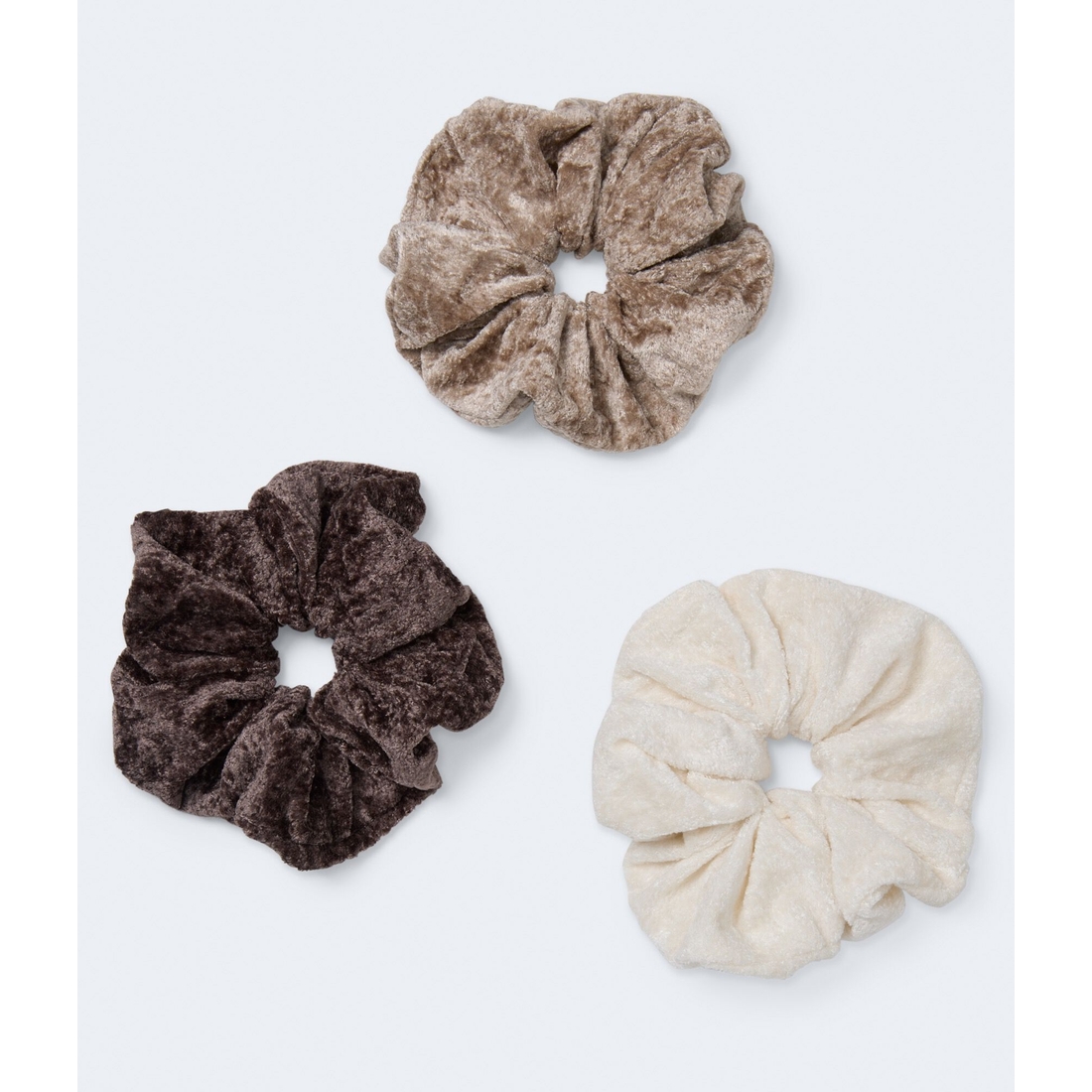 Aeropostale Large Velvet Scrunchie 3-Pack