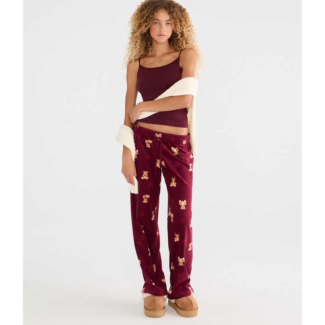 Aeropostale Teddy Bear Polyfleece Sleep Pants