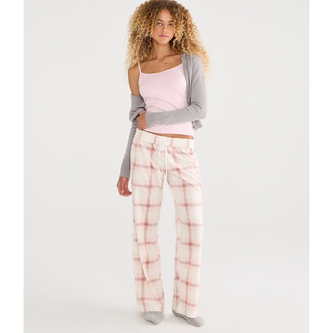 Aeropostale Plaid Polyfleece Sleep Pants