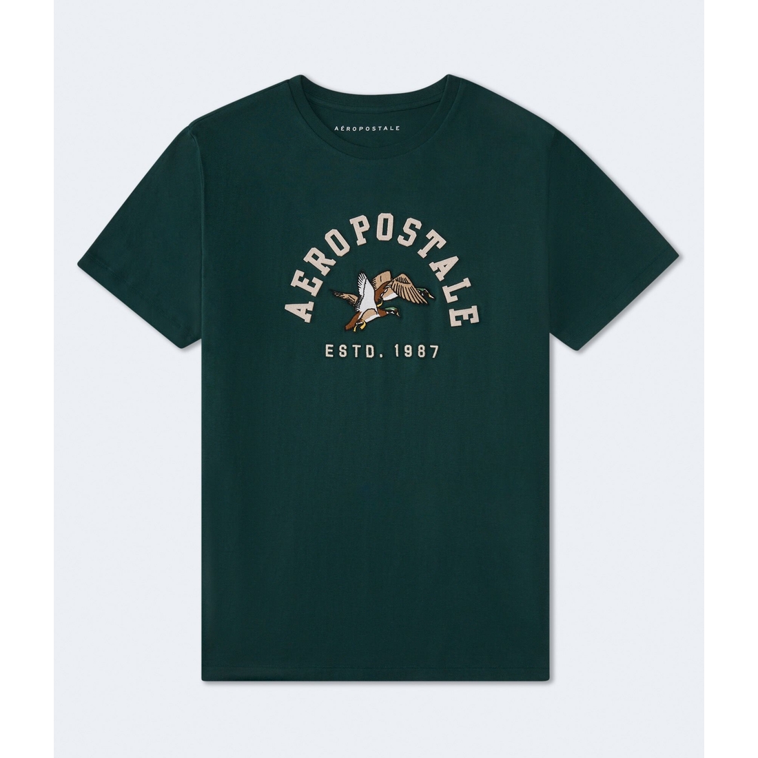 Aeropostale Ducks Applique Graphic Tee