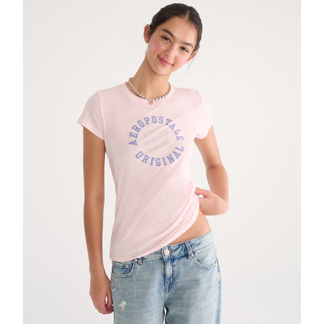 Aeropostale 87 Circle Graphic Tee
