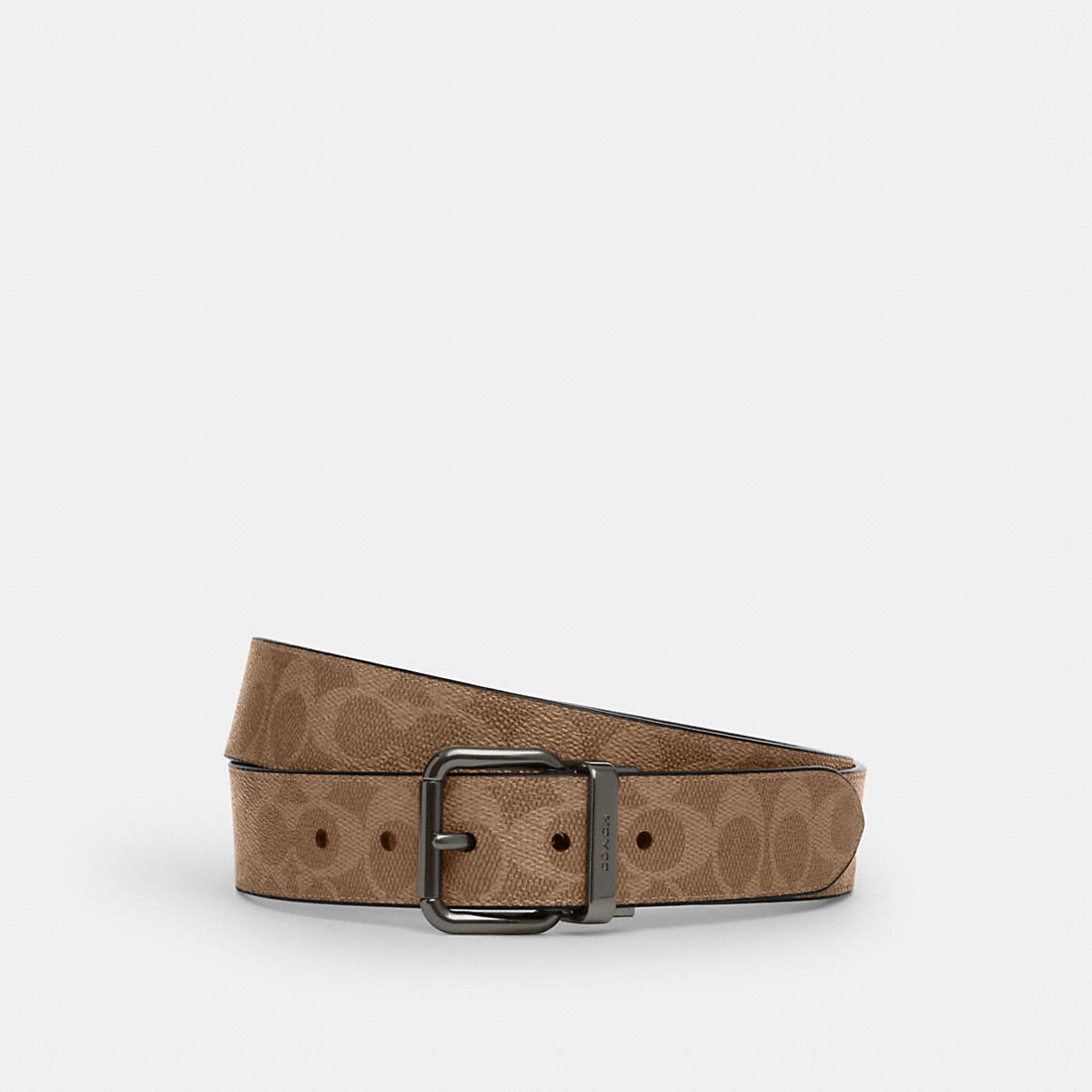 coach men's belts brown