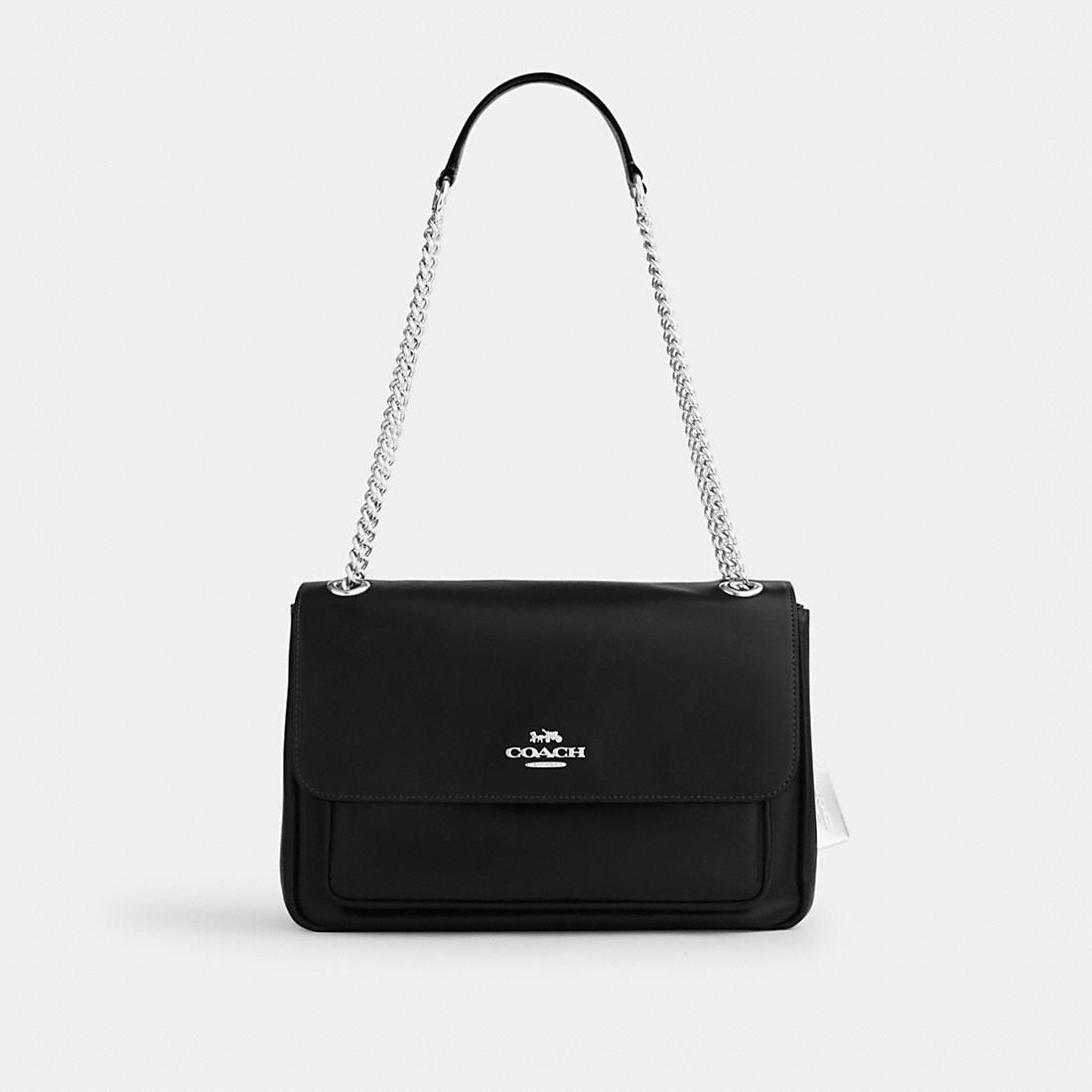 coach outlet coach black chain bag