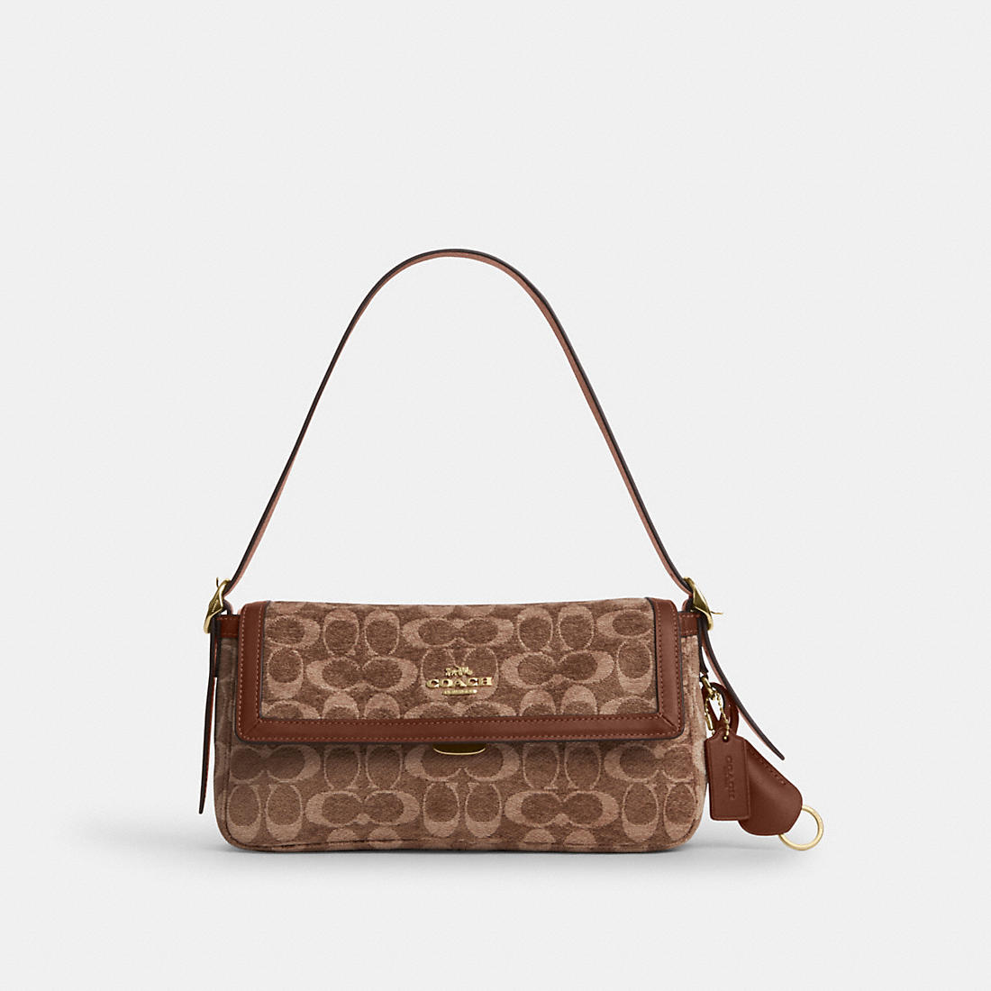 Coach Outlet Coach Etta Small Flap Shoulder Bag In Signature