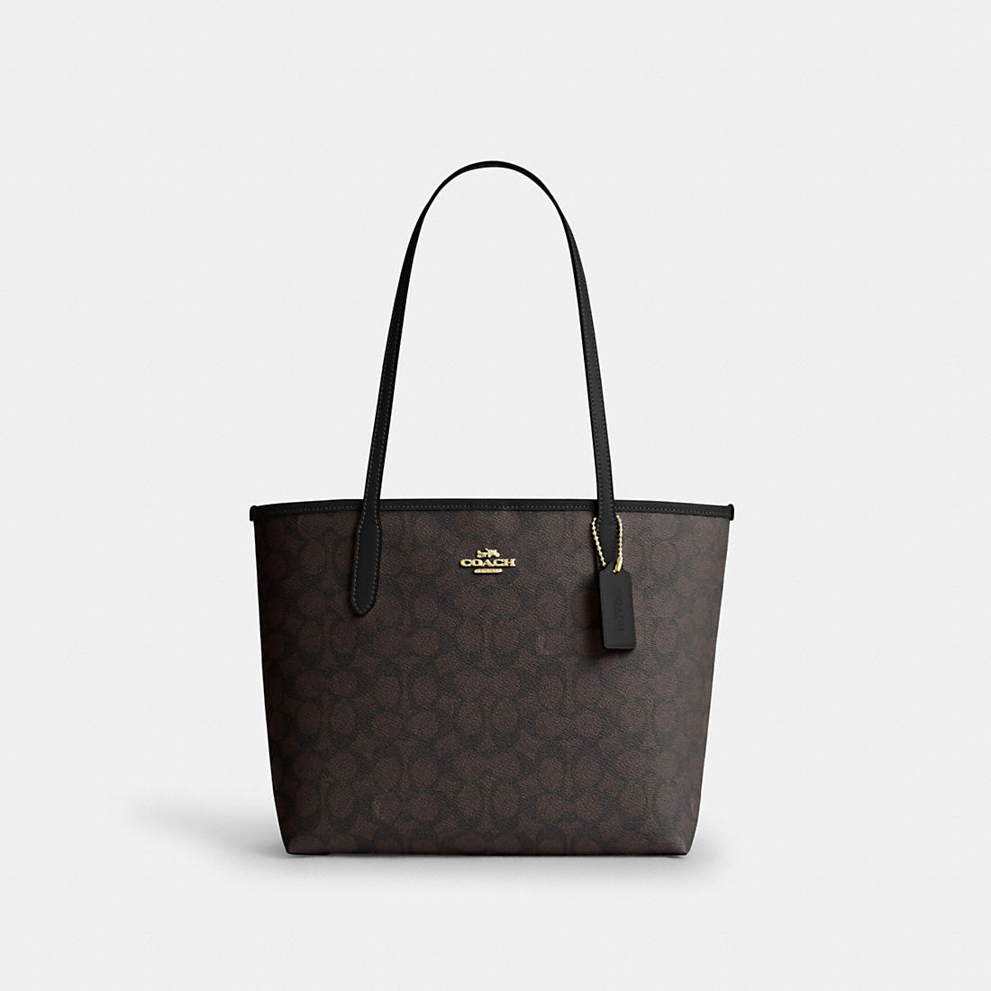 Coach Outlet Coach Medium City Tote Bag In Signature Canvas