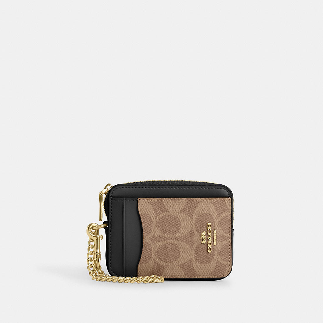 Coach Outlet Coach Zip Card Case In Signature Canvas available now