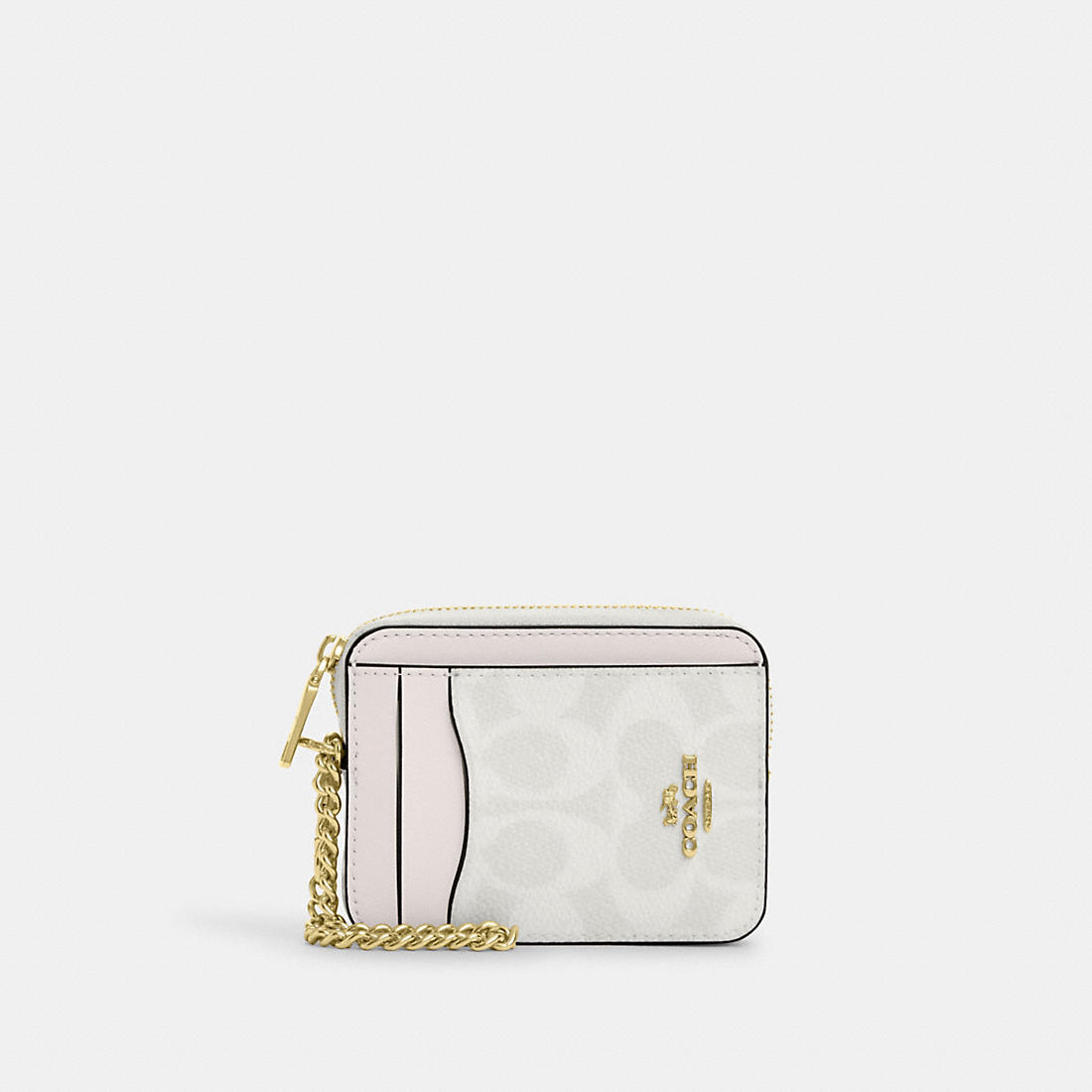 Coach Outlet Coach Zip Card Case In Signature Canvas available now