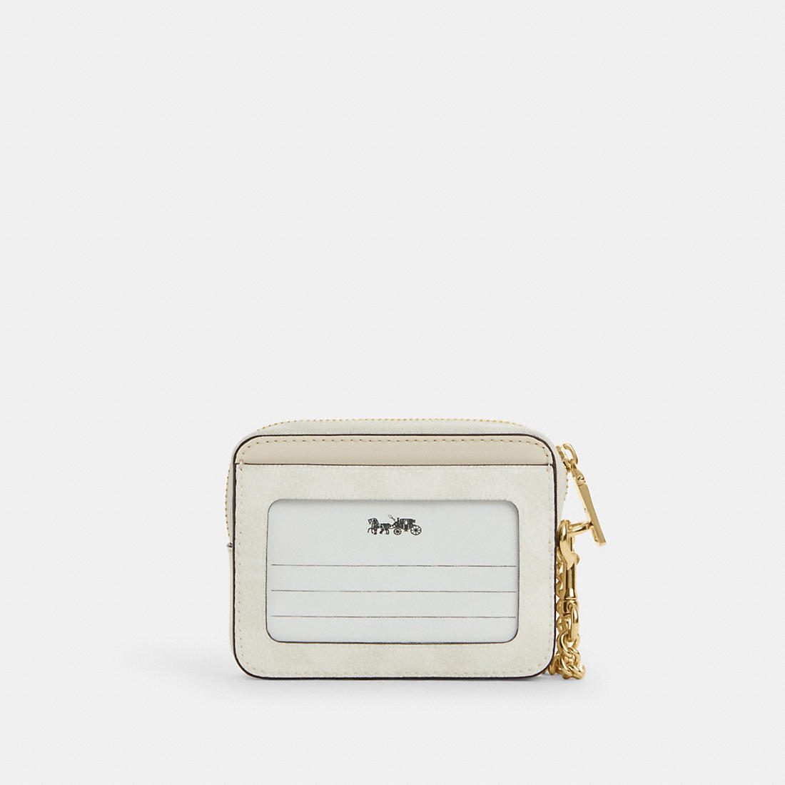 Coach Outlet Coach Zip Card Case In Signature Canvas available now