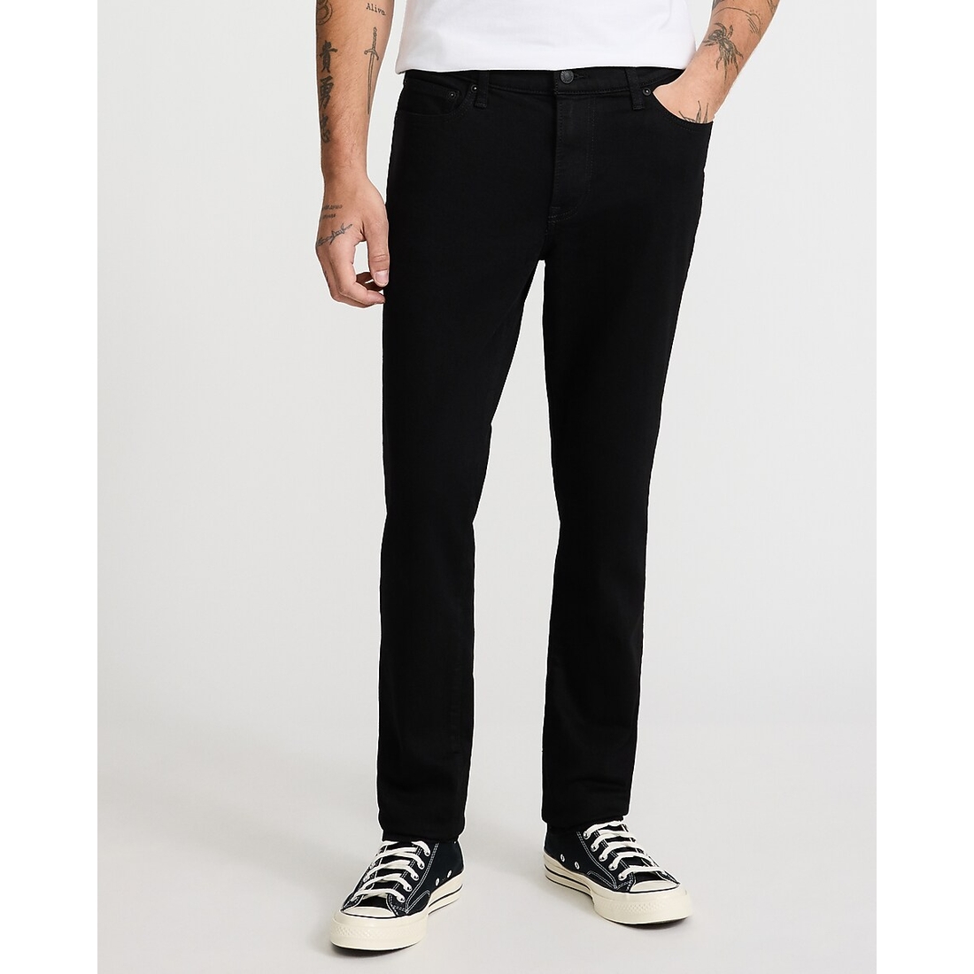Express Skinny Black Jeans in Hyper Stretch