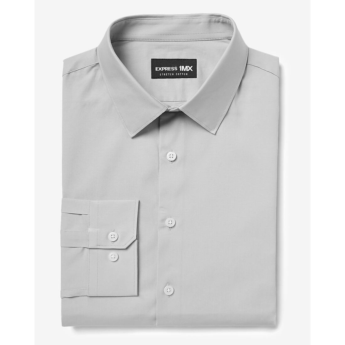 Express Express Men Extra Slim Solid Stretch 1MX Dress Shirt available now at Pheasant Lane Mall