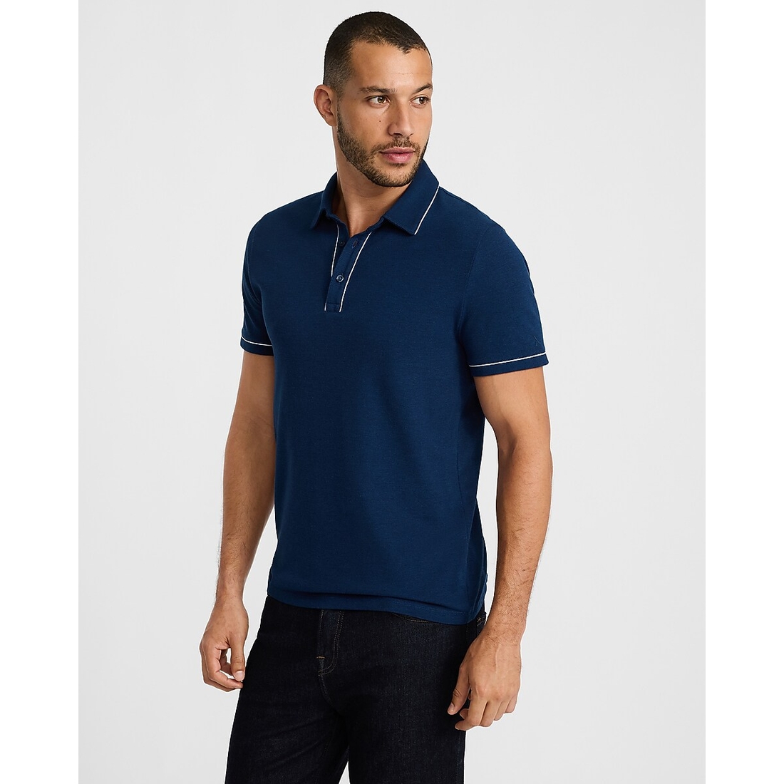 Express Piped Luxe Pique Polo