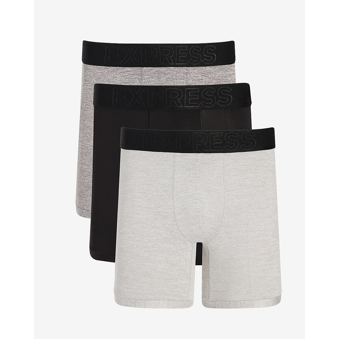 Express 5 1/2' Moisture-Wicking Performance Boxer Briefs 3 Pack