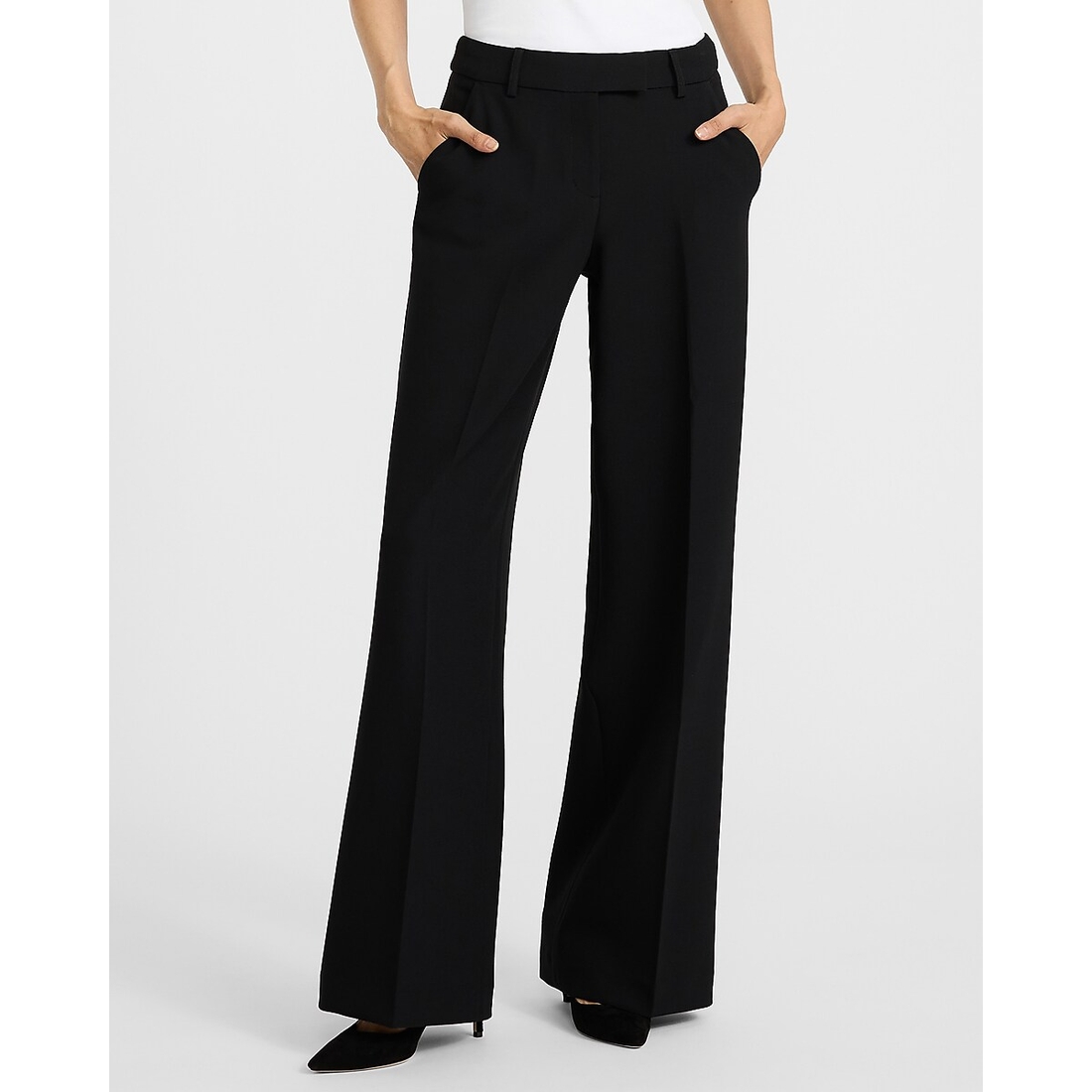 Express Editor Mid Rise Trouser in Studio Stretch Twill