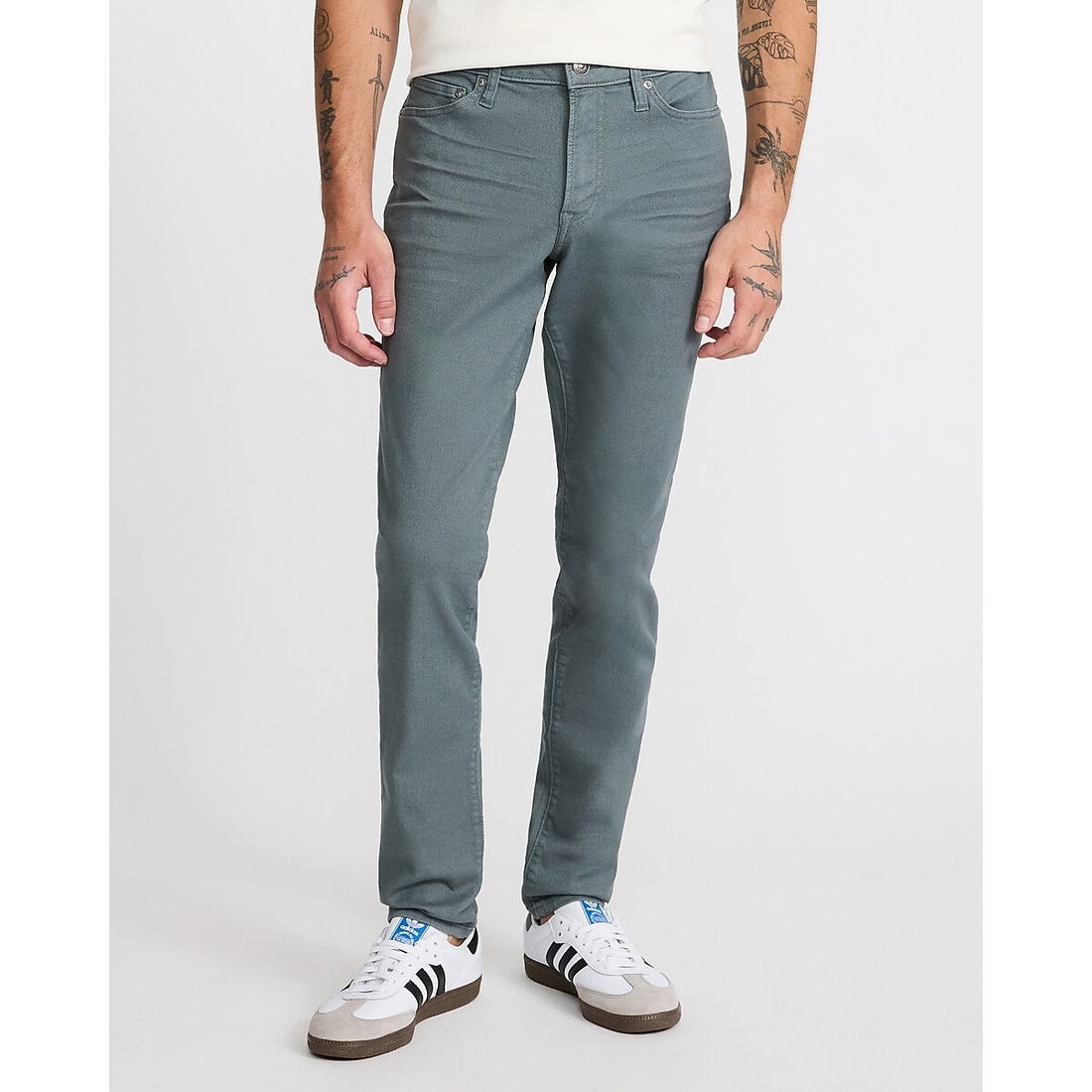 Express Skinny Slate Blue Jeans in Hyper Stretch