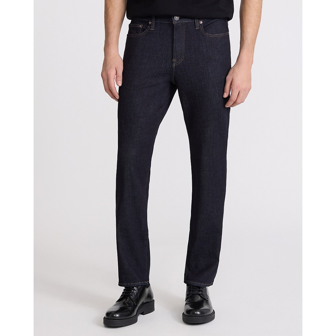 Express Straight Dark Wash Jeans in Hyper Stretch