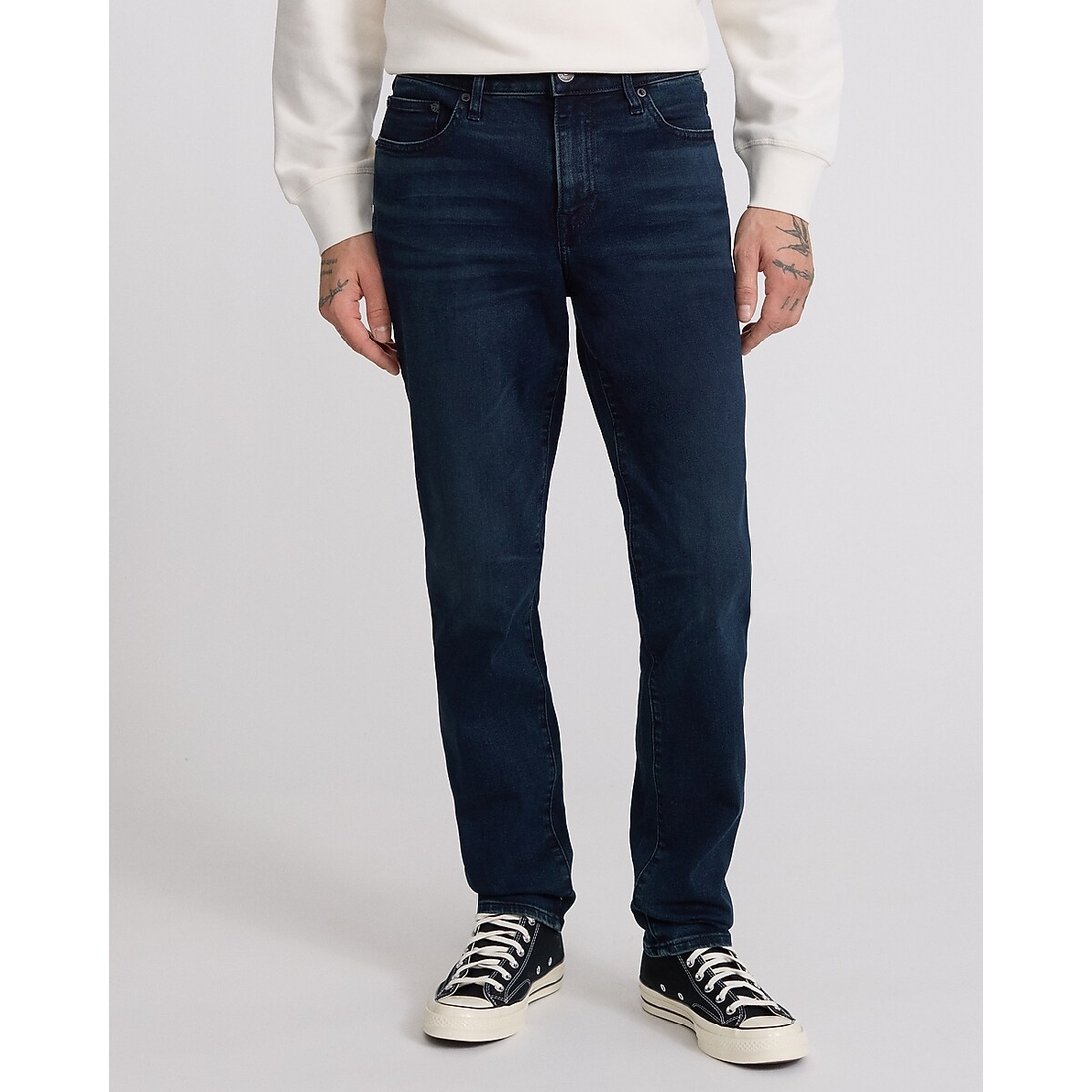 Express Slim Dark Wash Jeans in Hyper Stretch