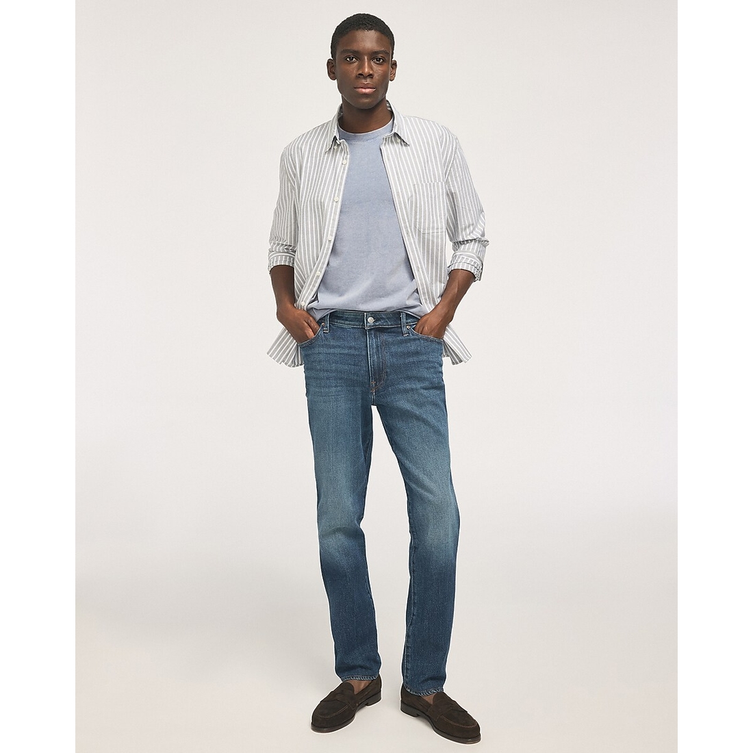 Express Slim Straight Dark Wash Jeans