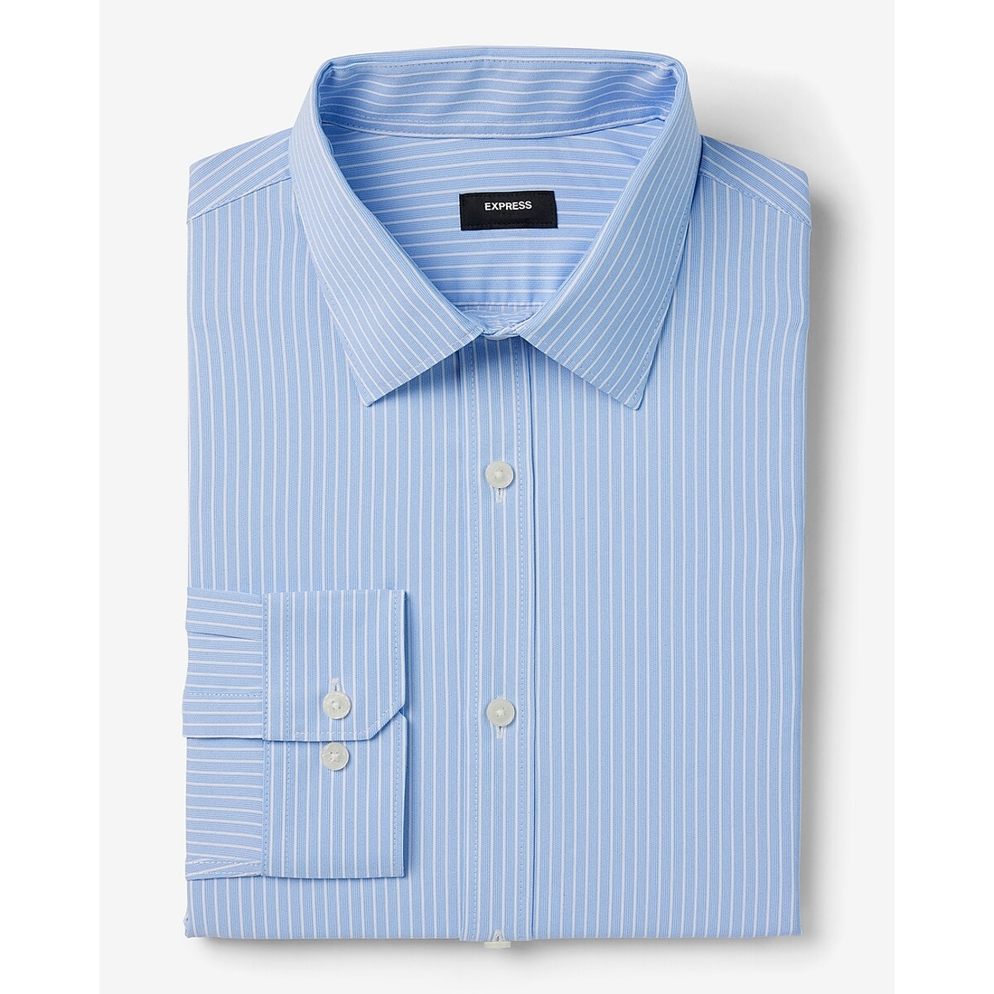 Express Slim Striped Wrinkle-Resistant Everyday Performance Dress Shirt