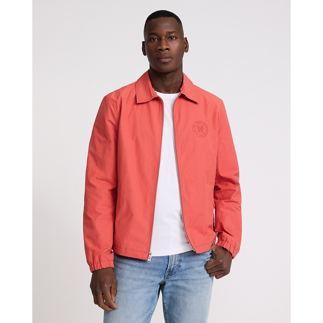 Express Embroidered NYC Graphic Zip Jacket available now at