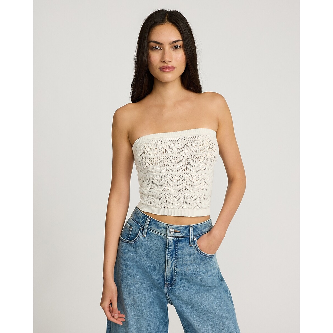 Express Crochet Sweater Tube Top
