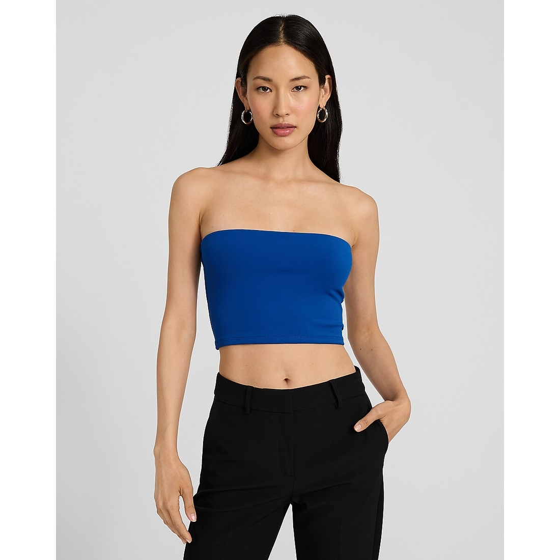 Express Body Contour High Compression Cropped Tube Top