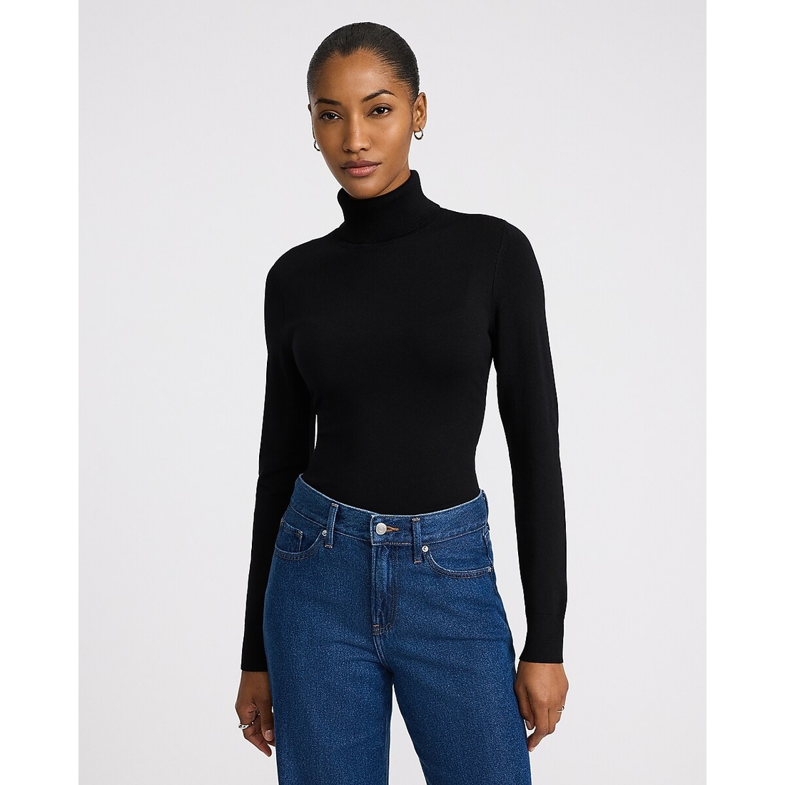 Express Fitted Turtleneck Sweater in Silky Soft