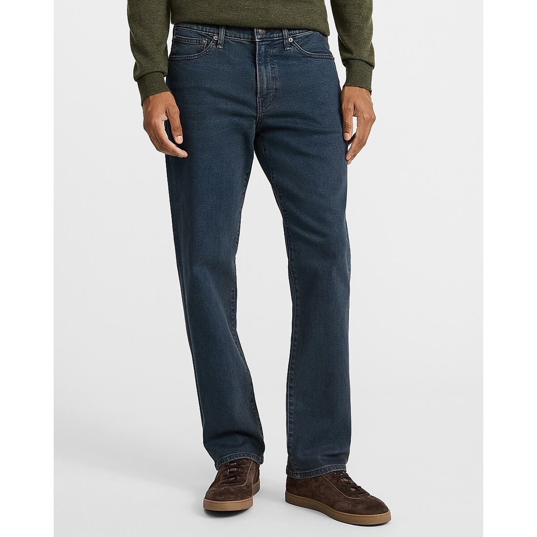 Express Straight Dark Wash Jeans
