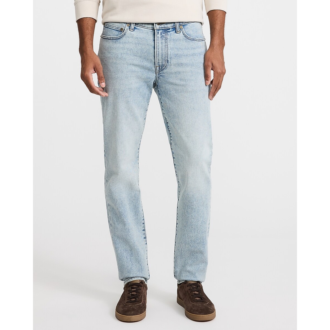 Express Slim Straight Light Wash Jeans
