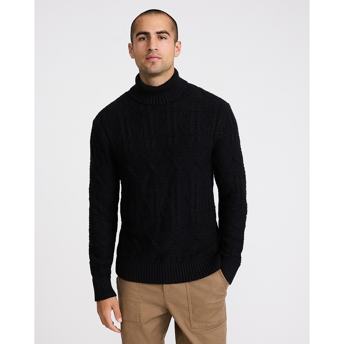 Express Cable Knit Turtleneck Sweater