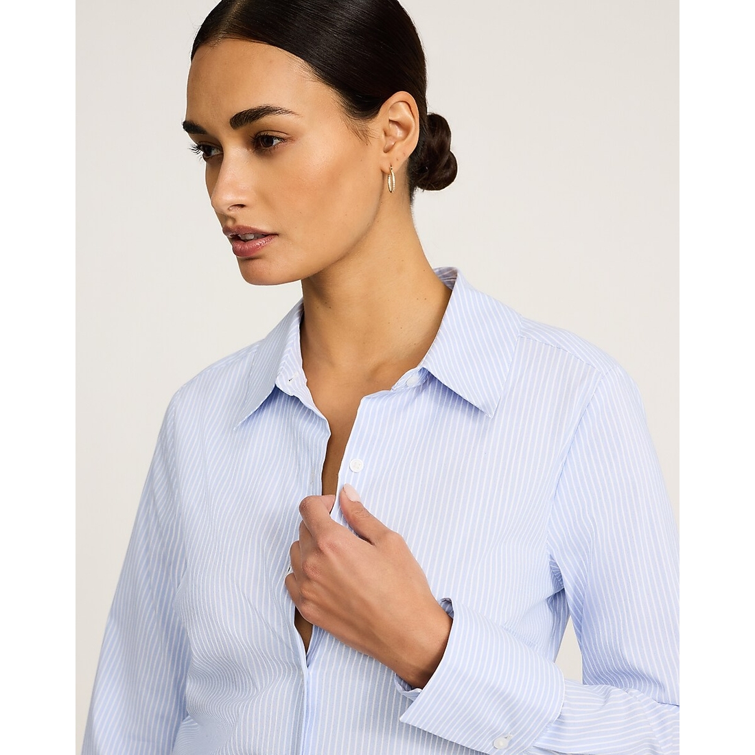 Express Striped Essential Shirt in Stretch Cotton