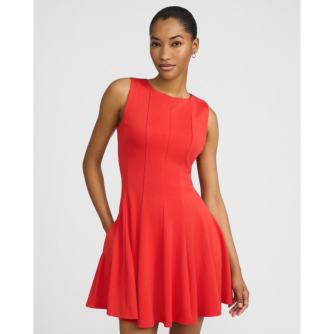 green emerald velvet dress Anne Klein Seamed FIT and Flare MIDI Dress Palace (Blue) at Amazon Women's  Clothing store main image 0